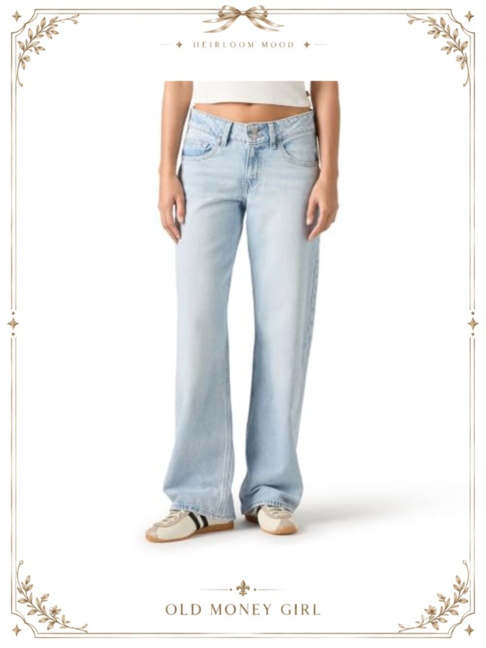 Levi's Superlow Loose Low Rise Non-Stretch Jeans Slim Hip Straight Leg 32 Inseam
